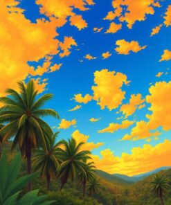 Tropical Skies Paint Numbers