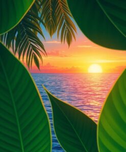 Through Leaves Paint Numbers