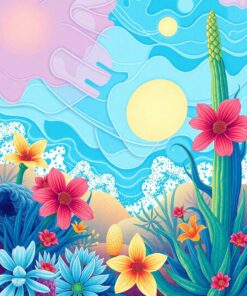 Desert Flora Paint Numbers