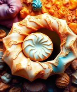 Ocean Nautilus Shell Paint by Numbers