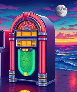 Jukebox Glow Paint Numbers