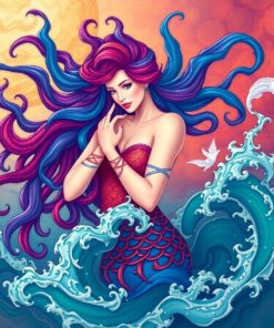 Oceanic Siren Embrace Paint By Numbers
