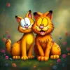 Odie And Garfield The Cat Paint By Numbers