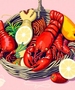 Crustacean Catch Paint Numbers