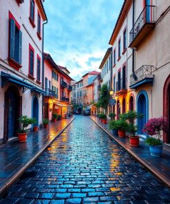 Rainy Cobblestones Paint Numbers