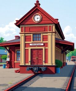 Train Depot Paint Numbers