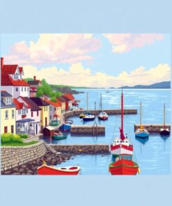 Old Port Bay View Paint By Numbers