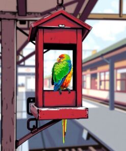 Parrot Perch Paint Numbers