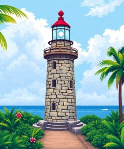 Tropical Beacon Paint Numbers