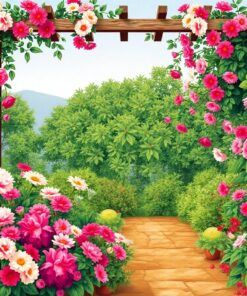 Old World Floral Trellis Paint By Numbers