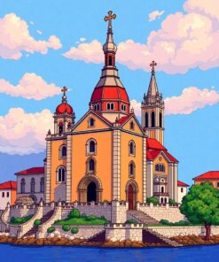 Island Church Paint Numbers