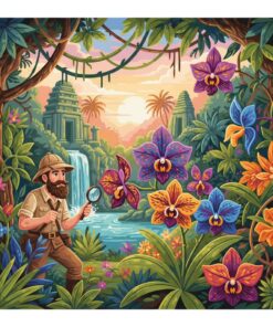 Old World Orchid Discovery Paint By Numbers