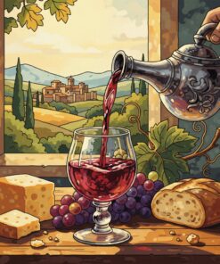 Old World Wine Pour Paint By Numbers