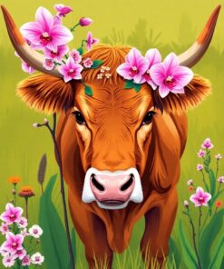 Rustic Bovine Paint Numbers