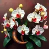 Orchids Entwining Antique Horns Paint By Numbers