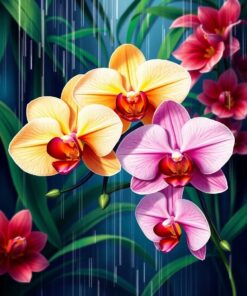 Tropical Rain Paint Numbers