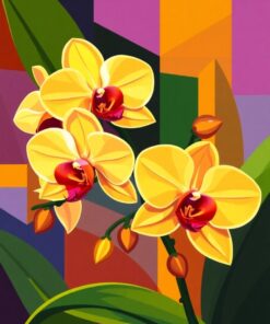 Retro Cubism Paint Numbers