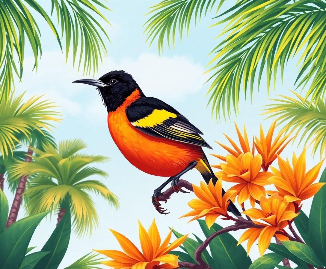 Antique Palms Paint Numbers Antique Palms Paint Numbers