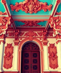 Ornate Colonial Plasterwork Paint By Numbers