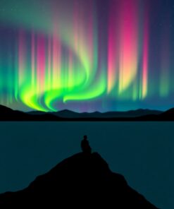 Lights Silhouette Paint Numbers