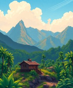 Tropical Foothills Paint Numbers