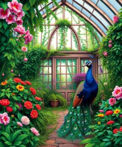 Peacock Haven Paint Numbers