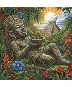 Overgrown Chac Mool Relic Paint By Numbers
