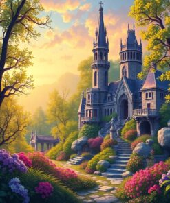 Overgrown Citadel Morning Light Paint By Numbers