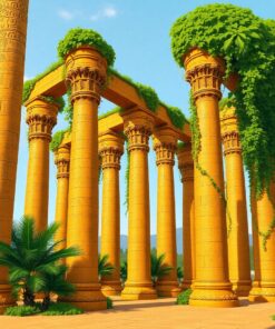 Karnak Pillars Paint Numbers