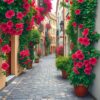 Hibiscus Cobblestones Paint Numbers