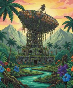 Overgrown Jungle Radar Base Paint By Numbers