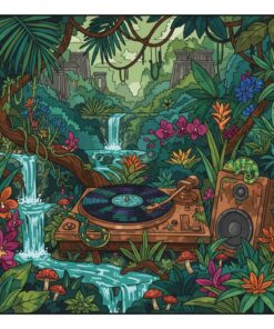 Overgrown Jungle Turntable Paint By Numbers