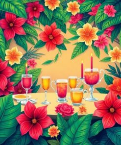 Overgrown Mad Tea Banquet Paint By Numbers