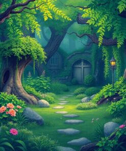 Sanctuary Greens Paint Numbers