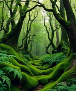 Mossy Woodland Paint Numbers