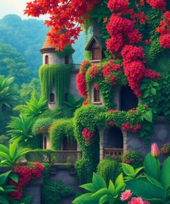 Jungle Parapets Paint Numbers