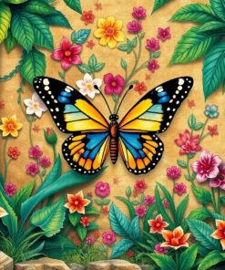 Butterfly Fresco Paint Numbers