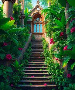 Cathedral Stairs Paint Numbers