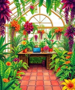 Tropical Desk Paint Numbers