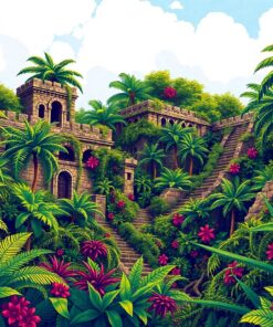 Fortress Walls Paint Numbers