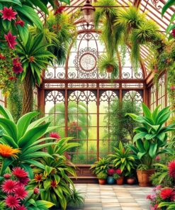 Tropical Ironwork Paint Numbers