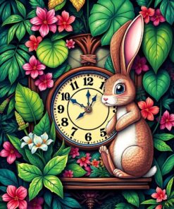 Rabbit Clock Paint Numbers
