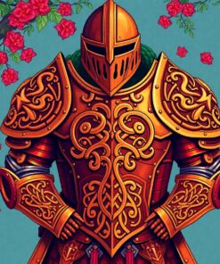Overgrown Vintage Celtic Armor Paint By Numbers