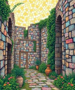 Glass Ruins Paint Numbers