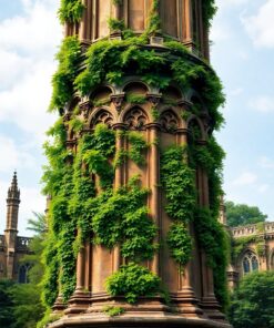 Gothic Pillar Paint Numbers