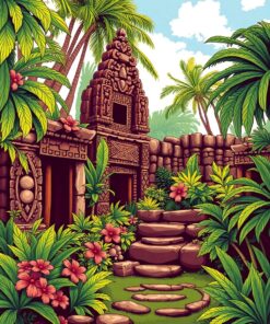 Marae Ruins Paint Numbers