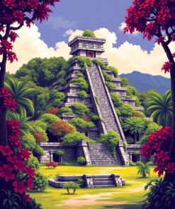 Mayan Temple Paint Numbers