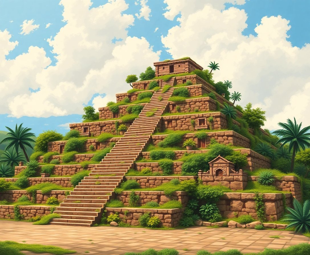 overgrown-vintage-pyramid-steps-paint-by-numbers-kit