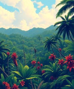 Tropical Canopy Paint Numbers