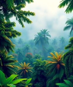 Tropical Canopies Paint Numbers